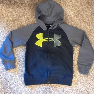 Under Armour boys zipper hoody, sz 7